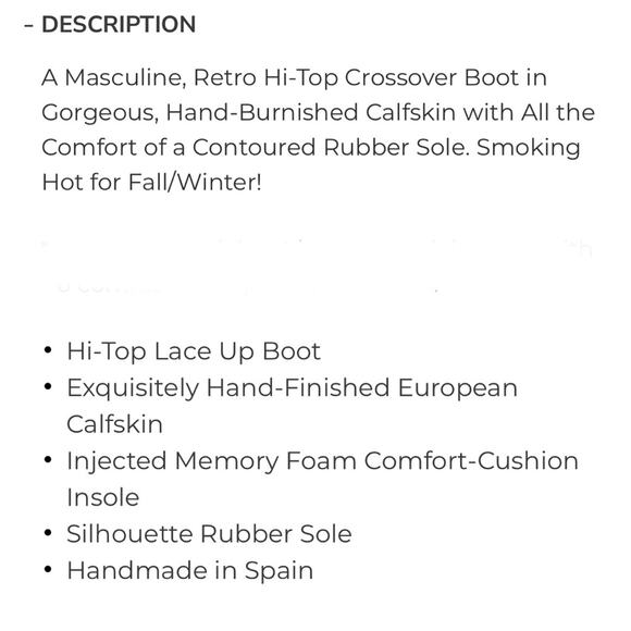 Mezlan Black Leather Burnished Calfskin Hybrid Hi Top Lace Up Ankle Boots men 10 - Picture 16 of 16